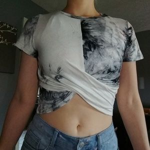Marble/Tie-Dye Crop Top